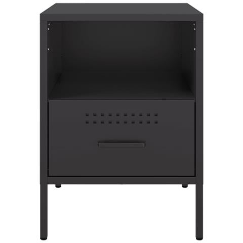 Comodino Nero 36x39x50,5 cm in Acciaio - Foto 10