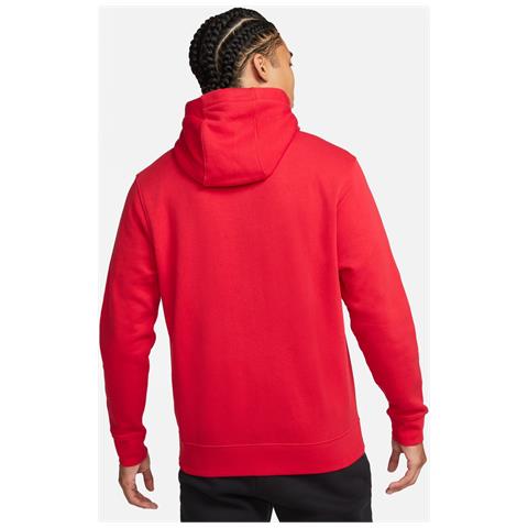 Felpa Con Cappuccio Full Zip Cw6887-657 Uomo Taglia S Colore Rosso - Foto 2