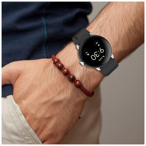 Cinturino Sostitutivo Per Cinturino In Silicone Compatibile Per Google Pixel Watch 1/2 Black - Foto 2
