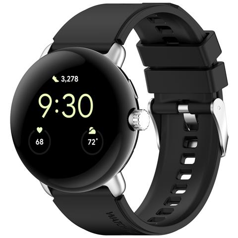 Cinturino Sostitutivo Per Cinturino In Silicone Compatibile Per Google Pixel Watch 1/2 Black - Foto 7