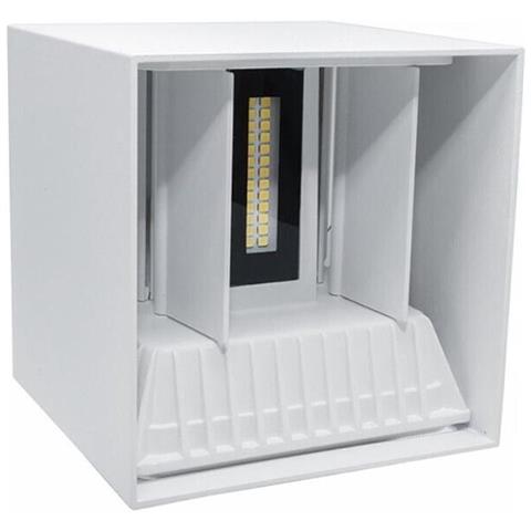 Applique A Parete Faretto 52 Led Luce Calda 22 Watt Esterno Interno Ip65 Es66bc - Foto 1