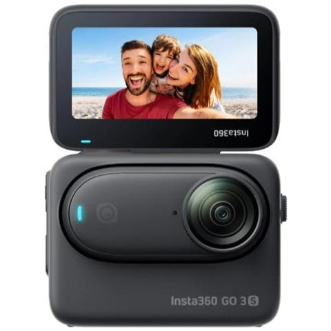 Fotocamera per Sport d'Azione GO 3S Schermo Touch Screen 2.2" Risoluzione 4K Ultra HD 4000 x 3000 Pixel 128 GB RAM Wi-Fi IPX8 Nero - Foto 1