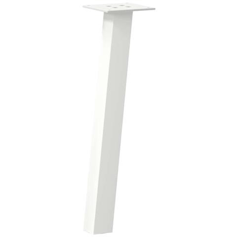 Gambe Per Tavolino 4 Pz Bianco 30 Cm In Acciaio - Foto 2