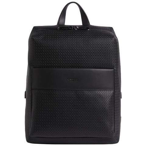 Minimalism Squared Backpack Zaino Sintetico Borse Uomo Nero Eu One Size, K50k510802 Bax - Foto 1