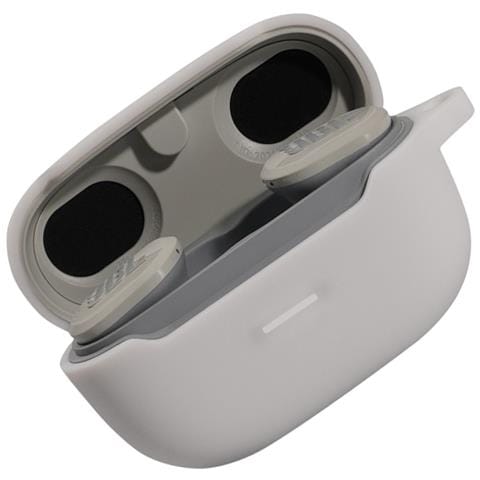Custodia Protettiva Per Auricolari Bluetooth Con Moschettone White - Foto 3