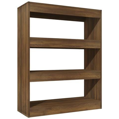 Lusso Casadino -  Libreria/divisorio Rovere Marrone 80x30x103cm Legno Multistrato - Foto 1