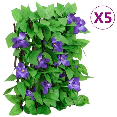 Lusso Casadino -  Traliccio Edera Artificiale Espandibile 5 Pz Verde 180x20 Cm - Foto 2