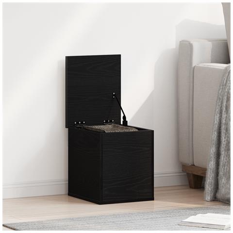 Scatola di stoccaggio  in Rovere Nero 30x35x35 cm in legno ingegnerizzato - Foto 2