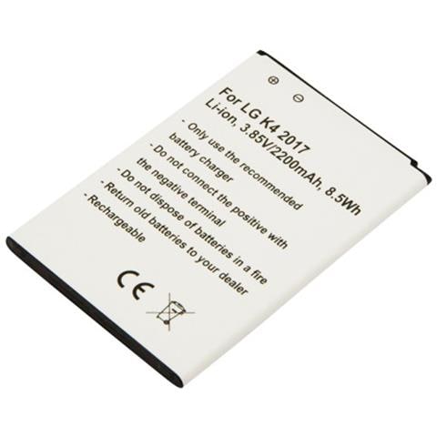 Batteria Per Lg K4 2017 / K8 2017 / K9 2018 Li-ion 3.85v 2200mah 8.5wh - Foto 1
