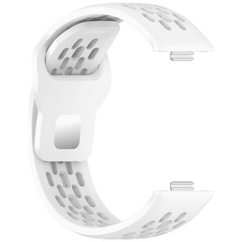 Cinturino Di Ricambio In Silicone Traforato Compatibile Con Huawei Watch Fit 4, Fit 4 Pro E Fit 3 White - Foto 1