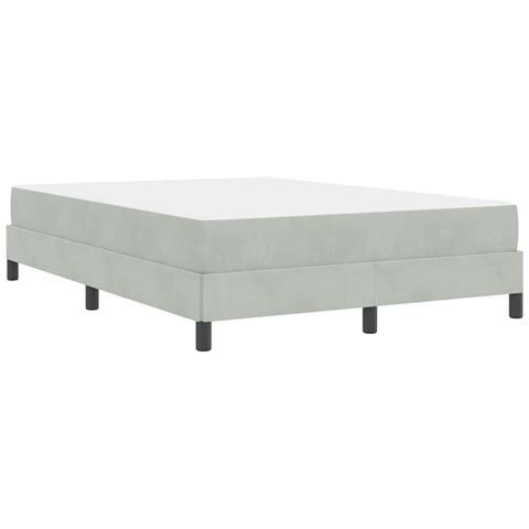 Letto box spring con materasso Grigio chiaro 140 x 200 cm - Foto 9