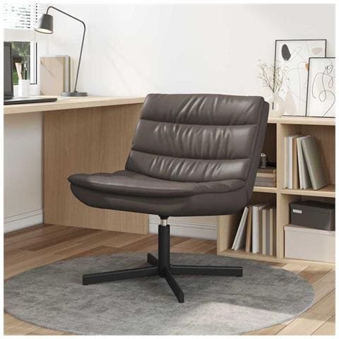 Sedia girevole Marrone 63 x 75 x 76 cm Pelle sintetica - Foto 2