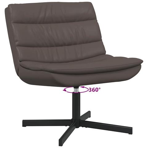 Sedia girevole Marrone 63 x 75 x 76 cm Pelle sintetica - Foto 9