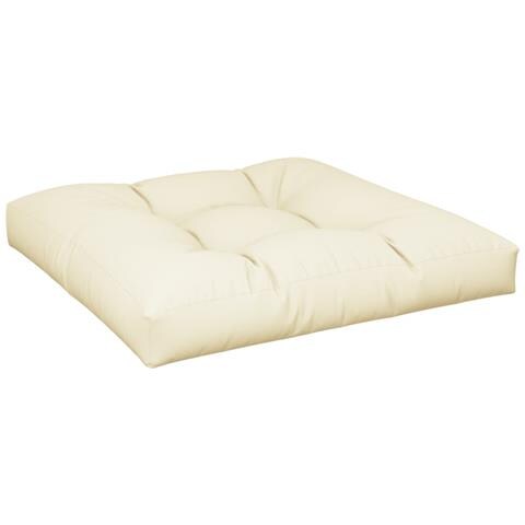 Cuscino per Pallet Crema 80x80x12 cm in Tessuto - Foto 1