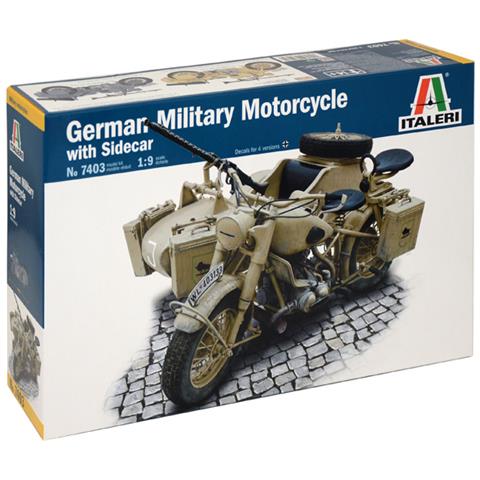 7403 Military motorcycle model Kit di montaggio 1:9 - Foto 1