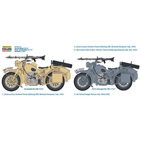 7403 Military motorcycle model Kit di montaggio 1:9 - Foto 4
