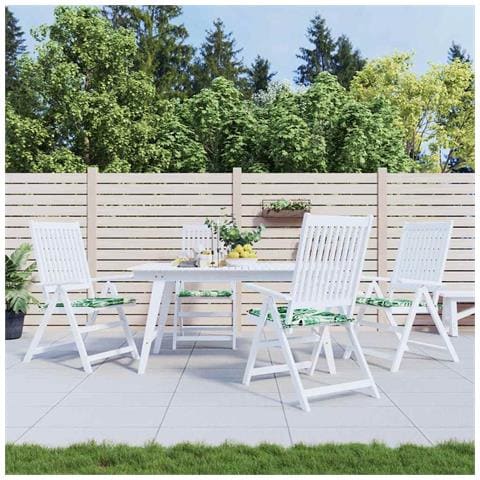 Cuscini per sedie 4 pcs Motivo Foglia 50 x 50 x 4 cm - Foto 2