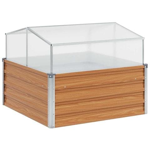 Vaso da giardino con serra Marrone Chiaro 100 x 100 x 77 cm - Foto 1