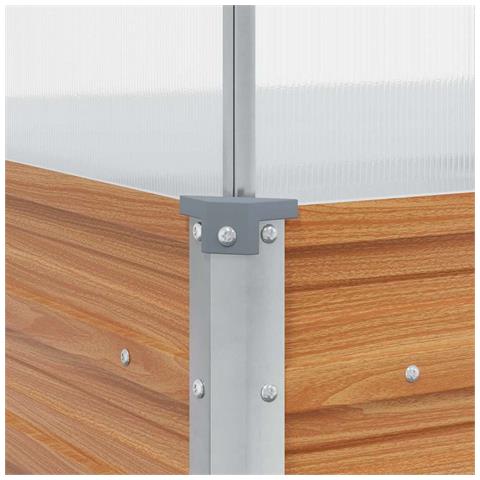 Vaso da giardino con serra Marrone Chiaro 100 x 100 x 77 cm - Foto 9