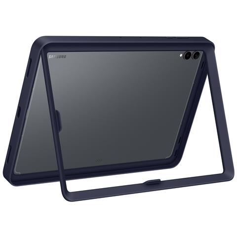 Custodia Per Galaxy Tab S11 Ultra Serie Frame Cover Ufficiale Con Funzione Supporto, Blu Marina - Foto 5