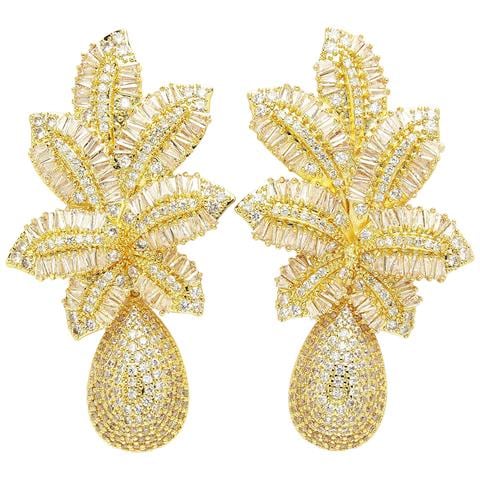 Collezione Diva Orecchini a Goccia a Petalo in Zirconia Cubica - Foto 5
