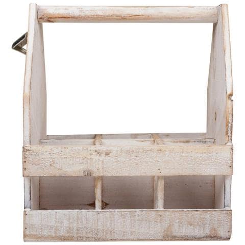 Portabottiglie In Legno Marrone 27x19x33h - Foto 2