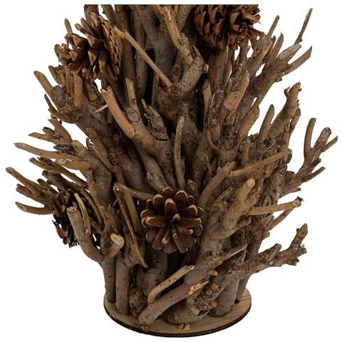Albero Da Decorazione In Legno Marrone D33x57h - Foto 6