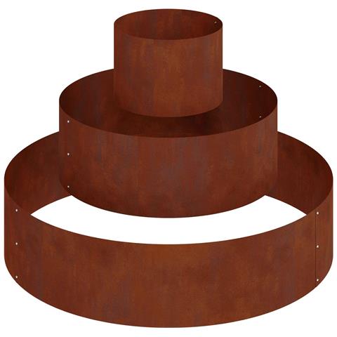 Vaso da giardino Marrone 90 x 90 x 20 cm - Foto 1