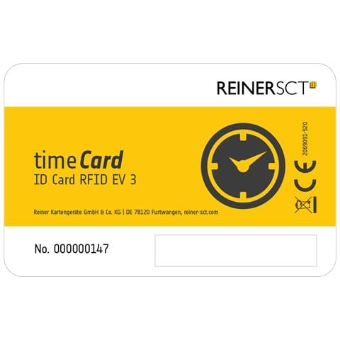 timeCard Premium card MIFARE DESFire EV3 tag RFID Nero, Bianco, Giallo 50 pz - Foto 1