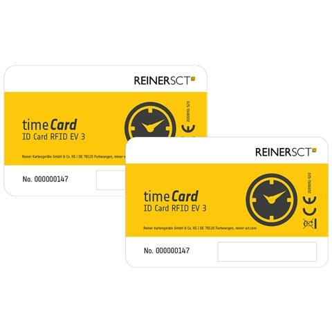 timeCard Premium card MIFARE DESFire EV3 tag RFID Nero, Bianco, Giallo 50 pz - Foto 2