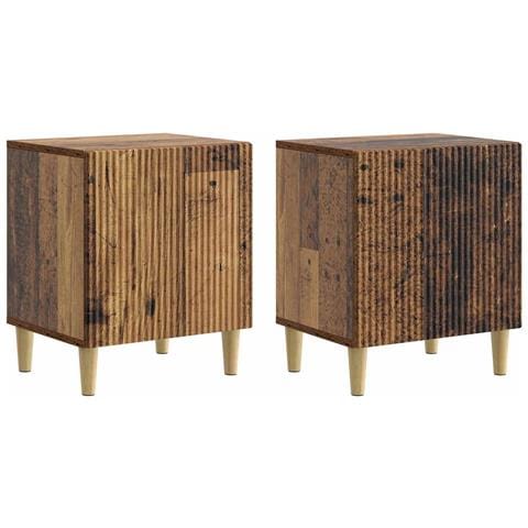 Armadio da Notte 2 pcs Legno antico 43 x 34,5 x 50 cm - Foto 1