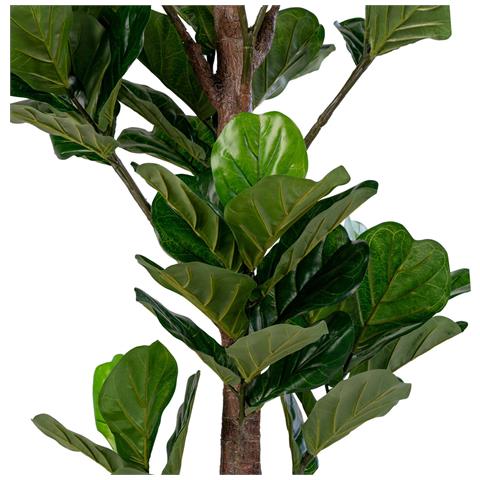 Ficus Lyrata Artificiale Fiddle Leaf Tree Verde H 190 Cm - Foto 2