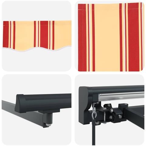 Cornice per Tenda Manuale con LED 2,5 x 2 m - Foto 9