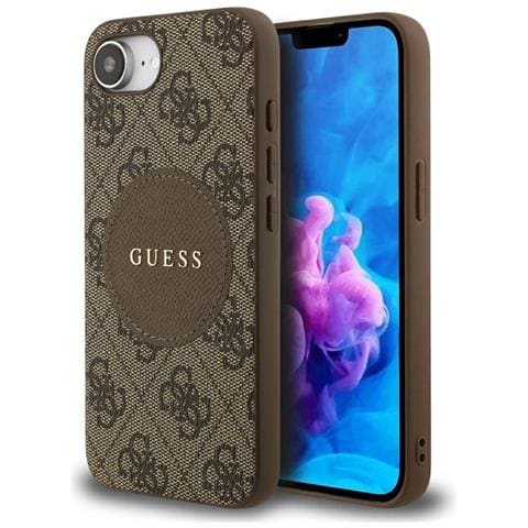 Custodia Per Telefono Guess Marrone Con Logo 4g Magsafe Per Iphone 16 - Foto 1