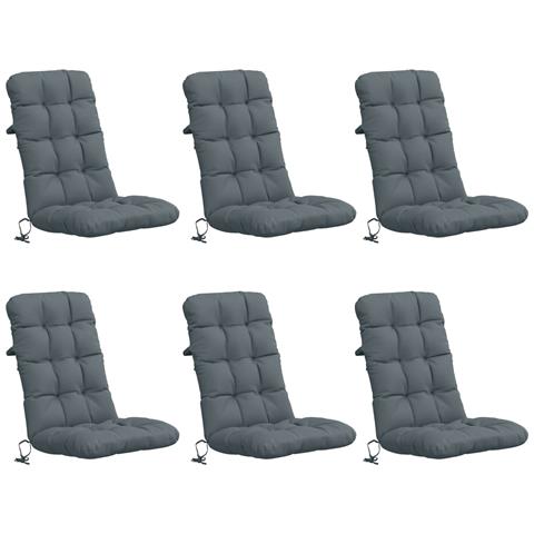 Cuscini per Sedia Alta in 6 Pezzi VIANEN 6 pcs 100% Poliestere - Foto 1