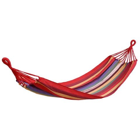 Amaca a sacco per giardino in cotone 280 g / mq con asse in legno 200x100 Cm - Foto 1