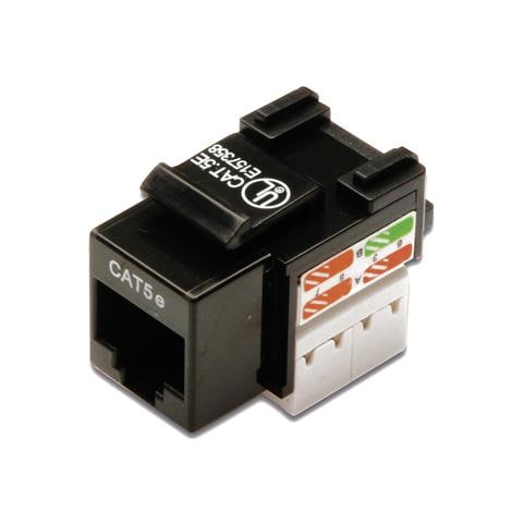 Inserto Jack Utp RJ-45 8 Poli Cat 5E - Nero - Foto 1