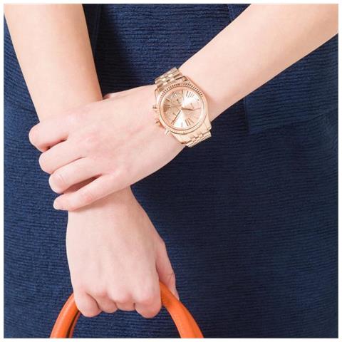 Orologio Unisex mk5569 al quarzo cinturino in acciaio - Foto 17