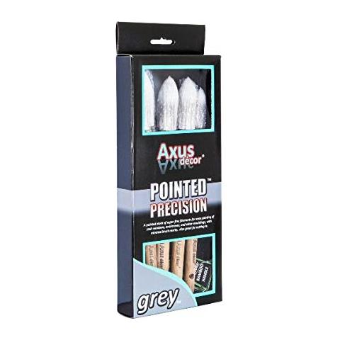 Set Di 4 Pennelli Di Precisione Appuntiti, Colore: Grigio - Foto 2