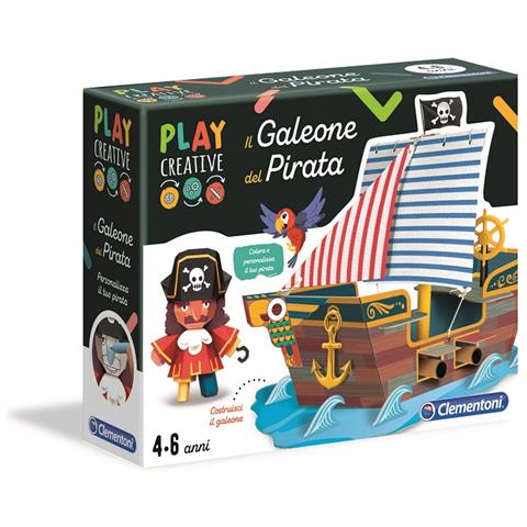 Play Creative-il Galeone Del Pirata Gioco, Multicolore, 18549 - Foto 1