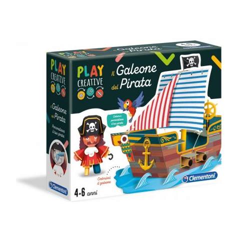 Play Creative-il Galeone Del Pirata Gioco, Multicolore, 18549 - Foto 3