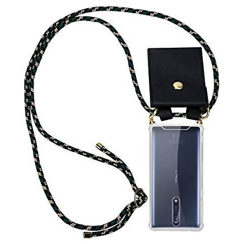 Catena Di Telefoni Cellulari Compatibile Con Nokia 8 2017 In Camouflage - Coperchio Protettivo In Silicone Con Anelli D'oro, Cinturino In Corda E Custodia Staccabile - Foto 1