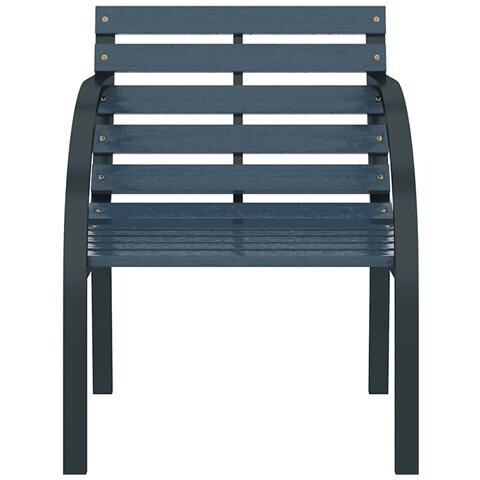 Sedie da Giardino 2 pz Grigie in Legno - Foto 8