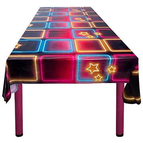 Tovaglia * Disco Fever * Come Decorazione Per Compleanno Bambini E Feste A Tema 130 X 180 Cm ¨ Disko 70s Compleanno Party Decorazione - Foto 1