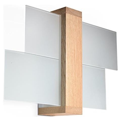 Lighting, 1 Lampada Da Parete Feniks 1, In Legno Naturale - Foto 1