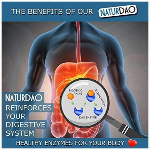 Naturdao - 60 Compresse - Dao Vegetale - Dao Deficiency - Listamina Intolleranza - Foto 2
