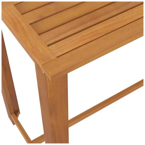 Set Bar da Giardino 9 pz Grigio - Foto 2