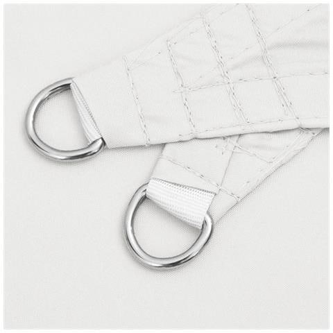 Parasole a Vela in Tela Oxford Quadrata 7x7 m Bianco - Foto 2