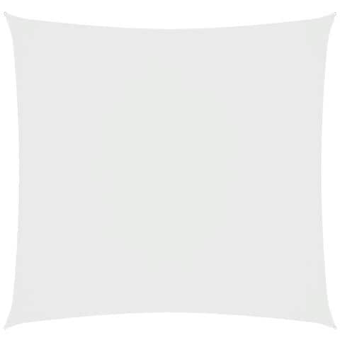 Parasole a Vela in Tela Oxford Quadrata 7x7 m Bianco - Foto 1
