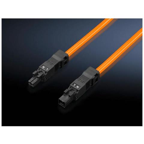 Sz Led System Light Connection Cable - Stromkabel (w) (m) - 100-240 V - 1,0m - Orange (packung Mit 5) (2500450)  - Foto 1